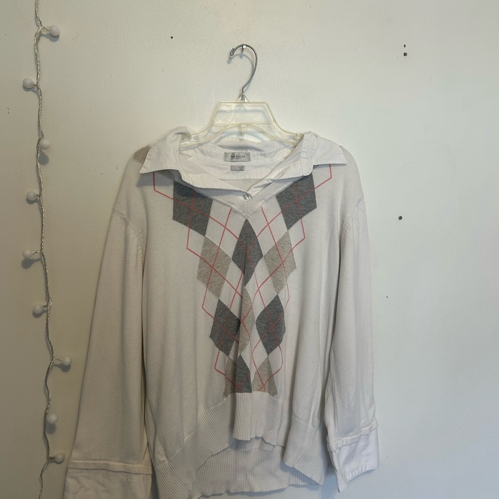 VANHEUSEN Argyle Sweater